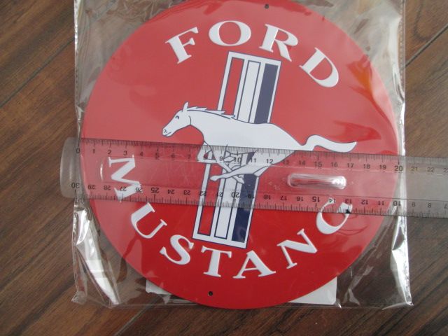Blechschild FORD Mustang  Durchmesser 20 cm Neu !! in Neuried