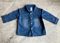 Baby Club Jeans Hemd Babyshirt Langarm Gr. 68 blau neu Hessen - Groß-Gerau Vorschau