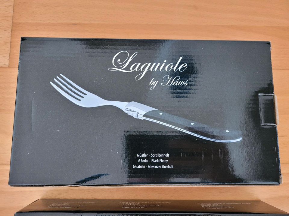 NEU ❤️ LAGUIOLE by Haws LUXURY Steakbesteck, 6 Messer, 6 Gabeln in Frankfurt am Main
