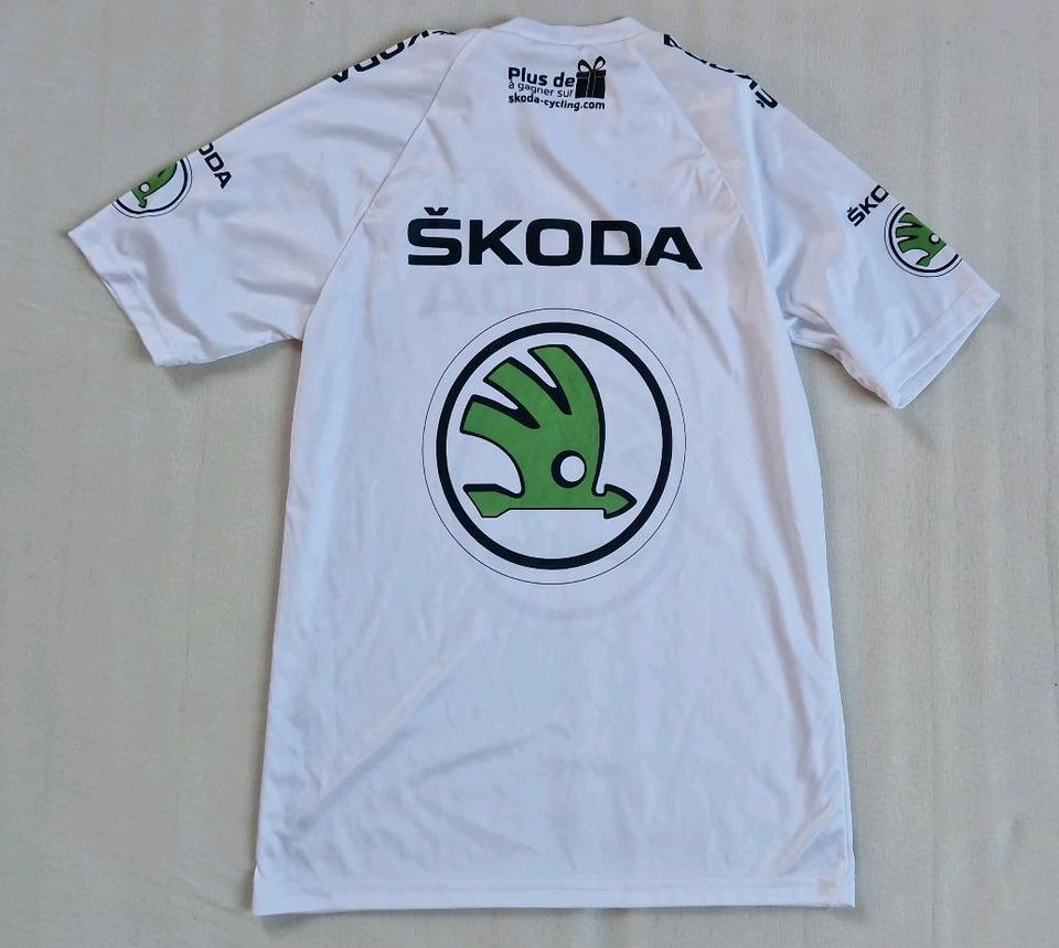 Skoda Tour de France Trikot Fahrradtrikot Gr.M weiß in Tamm