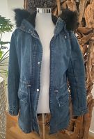 MANOSQUE Parka Jacke Mantel Anorak Denim Fell Fake Fur Luxus TOP Niedersachsen - Wendeburg Vorschau