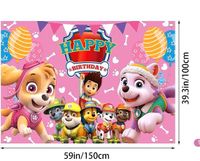 Paw Patrol Fotohintergrund  wanddeko Geburtstag 150X100cm Niedersachsen - Hameln Vorschau