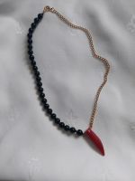 Männer Modeschmuck Perlenkette schwarze Perlen Halskette Hessen - Niddatal Vorschau