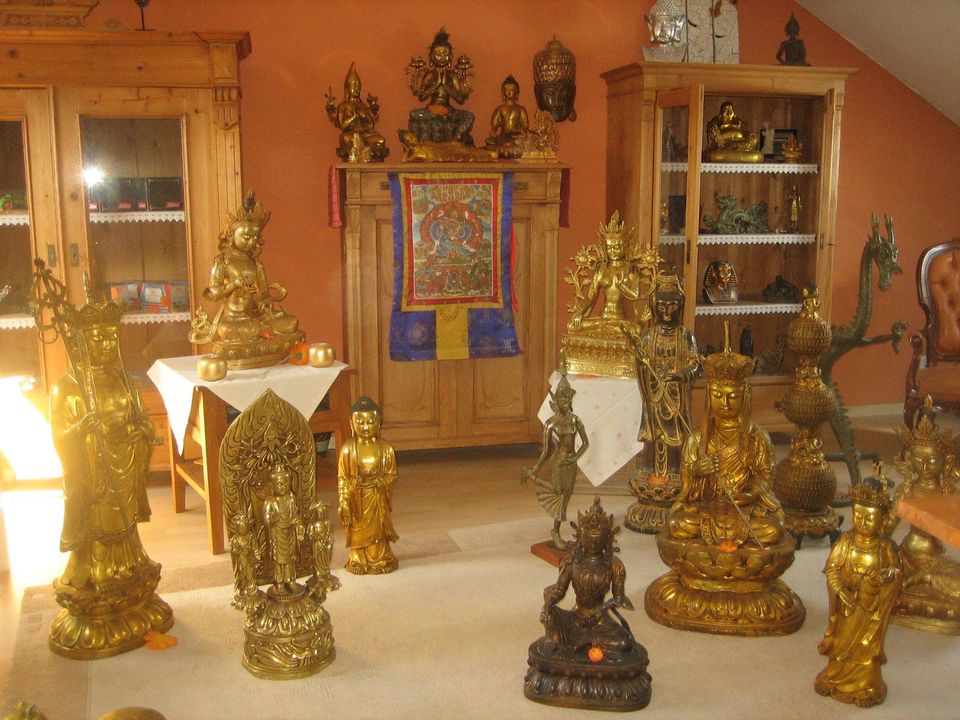 Buddha-Tara-Guan Yin-Tibet-China-Cloisonne-Ganesha-Thailand-Figur in Mönchengladbach
