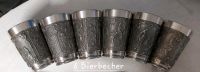 Ostergeschenk 6 Gothic Zinnbecher Bierbecher Biergläser aus Zinn Niedersachsen - Ilsede Vorschau