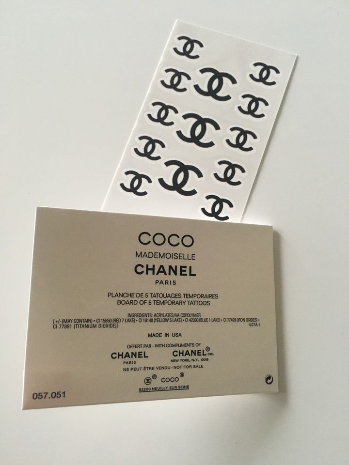 Coco Chanel Tattoo Sticker in Essen