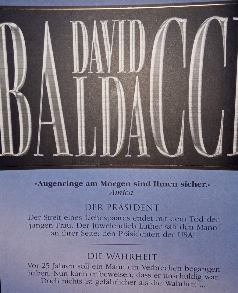 4/5 x David Baldacci (Labyrinth, Versuchung, Verschwörung...) in Nohfelden