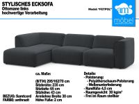 Sofa Couch Wohnlandschaft L Form Modulsofa Samtcord anthrazit Bremen - Huchting Vorschau