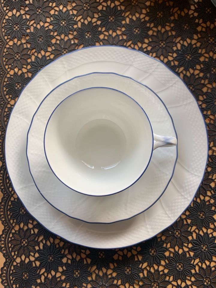 Kaffegedeck/Teegedeck, HEINRICH, Villeroy &Boch,Louisenburg blau in Lohne