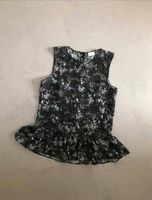 Stylische Kurzarm Bluse Schößchentop schwarz grau Panther animall Berlin - Köpenick Vorschau