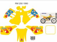 Aufkleber Kit Set Suzuki RM 250 125 1990 Bayern - Wiesentheid Vorschau