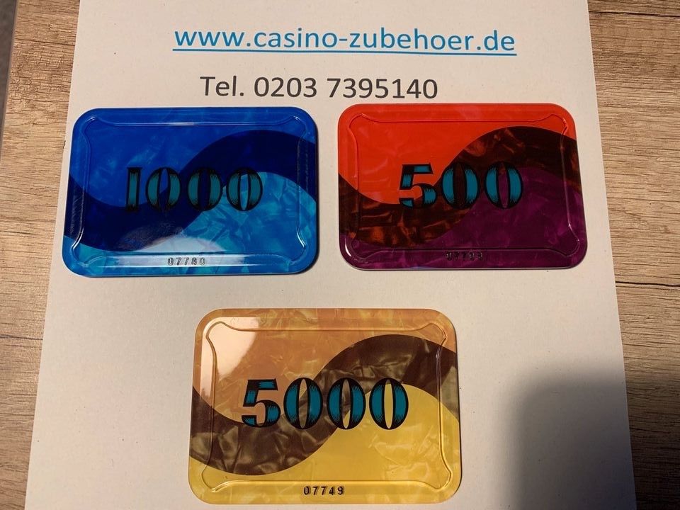 Casino Spielbank Jetons Perlmutt Set Exklusive Plapues in Duisburg