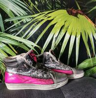 Felmini Sneaker Schuhe gr. 37 Leder metallic Vintage Optik Bayern - Bayreuth Vorschau