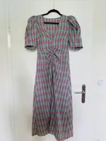 Midikleid ZARA Gr. 36 Seersucker Karomuster Puffärmel lila grün Hamburg-Nord - Hamburg Eppendorf Vorschau