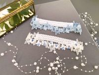 Braut Strumpfband Blumenspitze Strass Perlen Hochzeit Accessoires Nordrhein-Westfalen - Sankt Augustin Vorschau