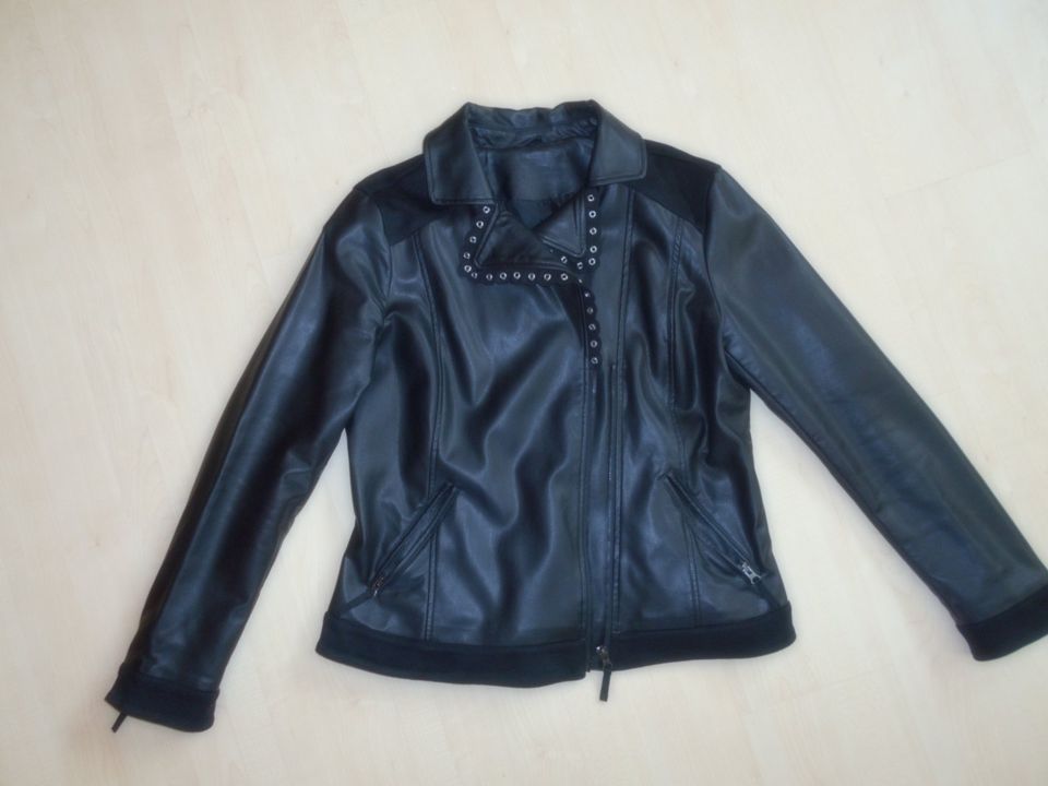 Damen Bikerjacke Gr. 42 Schwarz TCM *NEU* in Bevern