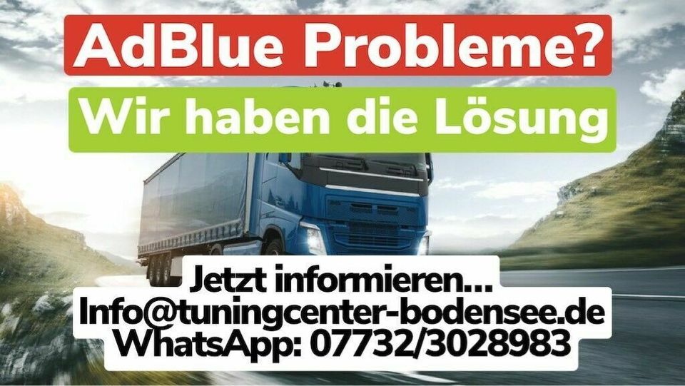LKW AdBlue Probleme? Wir haben die Lösung. MAN Volvo DAF Scania in Radolfzell am Bodensee
