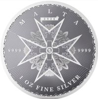 Silbermünze Malta Kreuz Cross 2024 1 oz Silber Malteserkreuz Niedersachsen - Fürstenau Vorschau