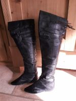 Da-Lederoverknee-Stiefel, Gr. 38, schwarz, gut erhalten! Baden-Württemberg - Welzheim Vorschau