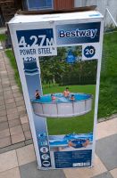 Bestway Power Steel Rund-Pool Durchmesser 4.27m Höhe 1.22m Bayern - Günzburg Vorschau
