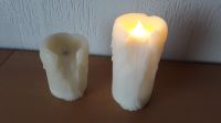 2 LED Echtwachs Kerzen mit Wachstropfen Nordrhein-Westfalen - Ahlen Vorschau