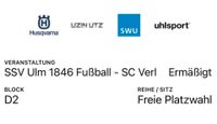 SSV Ulm - SC Verl Tickets Baden-Württemberg - Ehingen (Donau) Vorschau