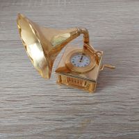 Miniatur Uhr Meister Anker Grammophon Messing, Uhr läuft Berlin - Neukölln Vorschau