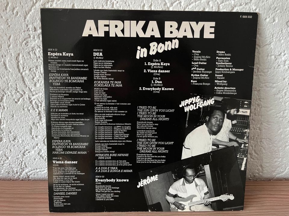 Afrika Baye in Bonn LP Vinyl Private Pressung in Voerde (Niederrhein)