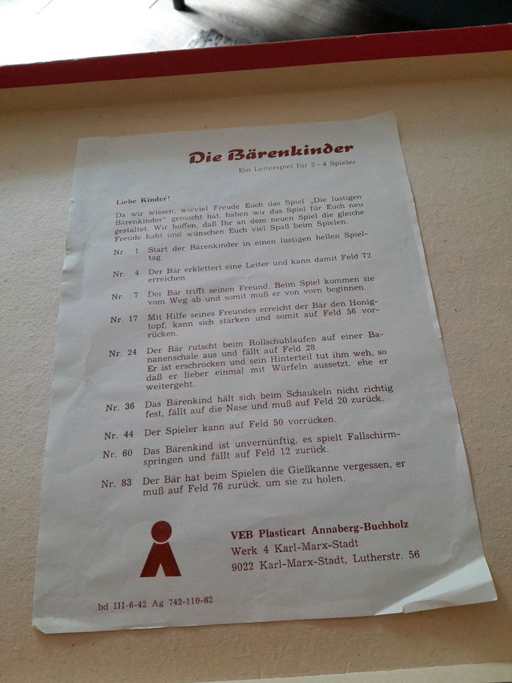 DDR Spiel, Die Bärenkinder in Bad Klosterlausnitz
