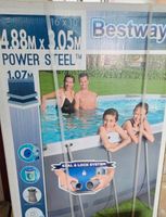 NEUWERTIGER Bestway Pool 4,88m x 3,05m Leiter Pumpe Sachsen-Anhalt - Zörbig Vorschau