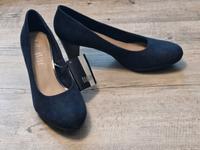 Absatzschuhe dunkelblau CityLine Wildlederoptik Dortmund - Körne Vorschau