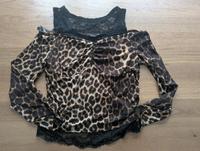 Damen top Leopard spitze schwarz neu gr L Shein Bayern - Rotthalmünster Vorschau