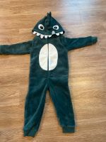 Vertbaudet Plüsch-Overall, Onesie DINOSAURIER - dunkelgrün Gr. 98 Niedersachsen - Lehre Vorschau