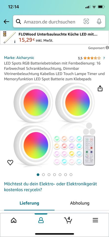 3 LED Leuchten *neu in Frankfurt am Main