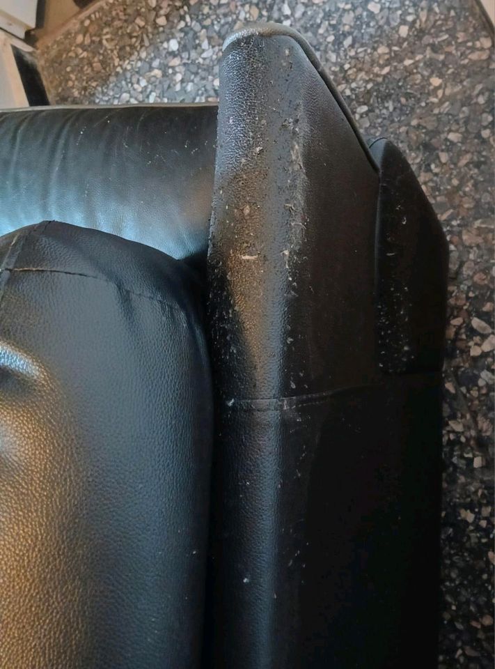 Leder Sessel schwarz Groß in Hiltrup