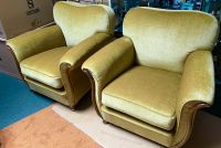 2 Vintage Sessel Federkern 60er 70er grün Gelb Gold Retro Rheinland-Pfalz - Mayen Vorschau