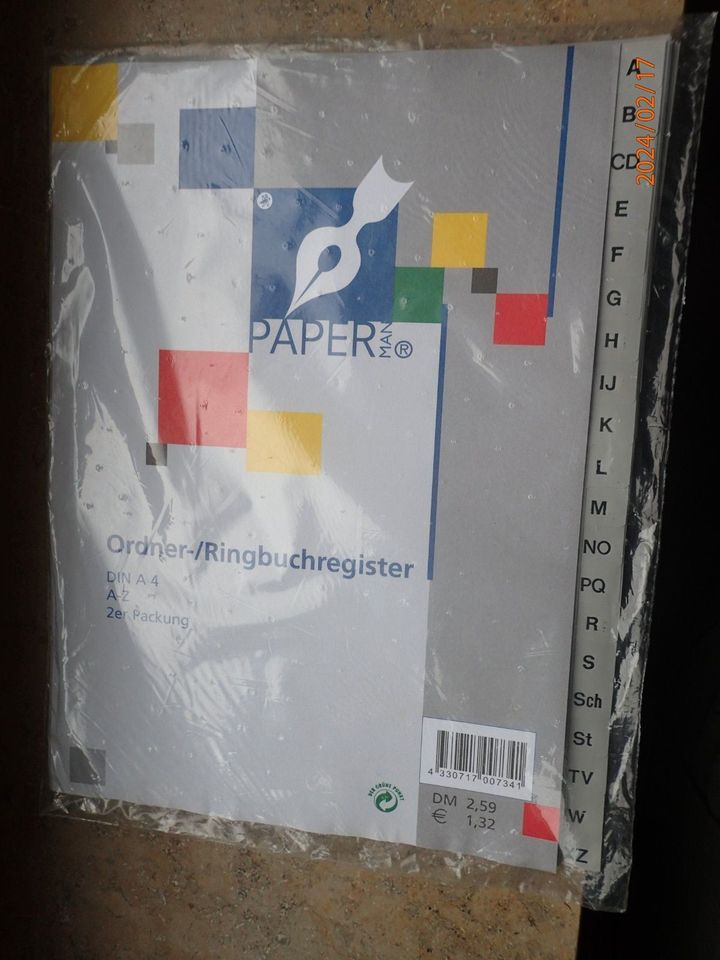 DIN A4 Ordner/Ringbuchregister Kunststoff/Papier Register in Herne
