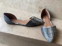 JustFab Ballerina Loafer Animal 37,5 schwarz weiß Snake Neu Baden-Württemberg - Ochsenhausen Vorschau