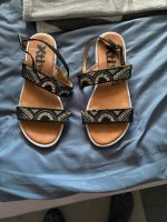Damen Sandalen Größe 40 schwarz Glitzer Berlin - Neukölln Vorschau