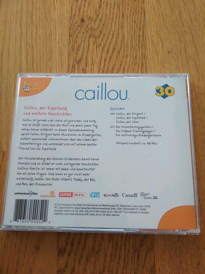 CD Höspiel Kinder Caillou der Superheld ... / Nr. 30 in Metzingen