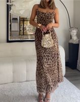 Zara Leoparden Kleid Animalprint Muster Sommerkleid Maxikleid Bremen - Schwachhausen Vorschau