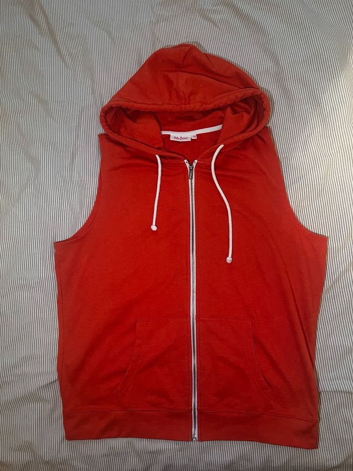 John Baner Herren Hoodie Weste Gr. L XL orange Sport ärmellos in Gießen