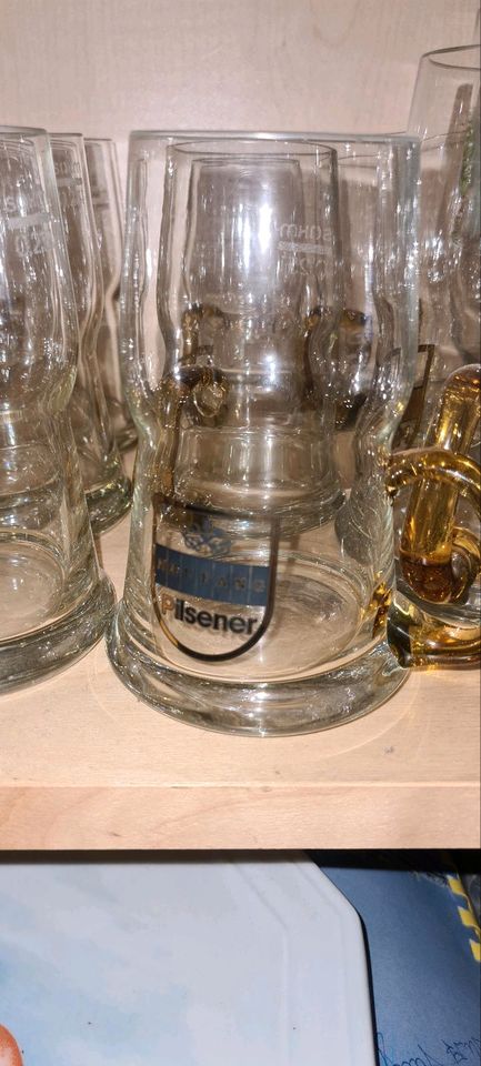 Neufang Pilsener Glaskrüge in Mettlach