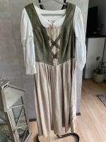 Tolles Trachten Trägerkleid mit Bluse Leinen/Wildleder Gr. 40 Bayern - Durach Vorschau