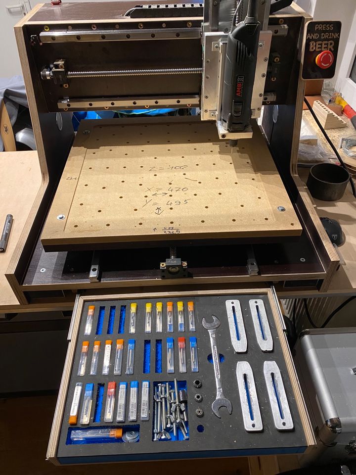 DIY CNC Anlage Fräsmaschine Estelcam AMB FME-1 1050 DI in Herzberg/Elster