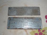 Typschild VW Brezel Käfer Typenschild Industriemotor 122 Oldtimer Baden-Württemberg - Emmendingen Vorschau