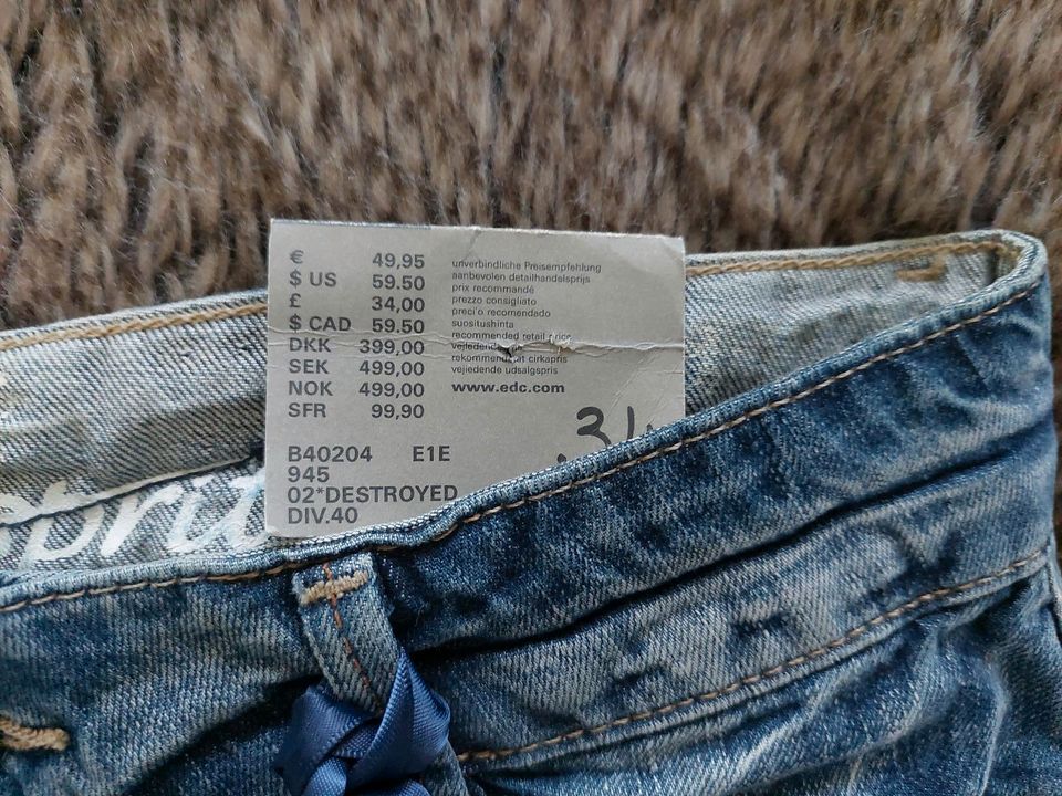 Edc by Esprit Jeans Minirock Rock Denim Destroyed kein Diesel in Berlin