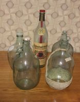 4 alte Glasballons (je ca. 5 l) und 1 Flasche Scharlachberg (3 l) Baden-Württemberg - Lenningen Vorschau