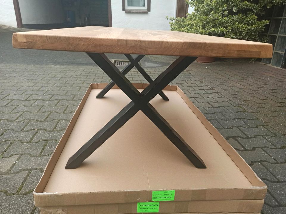 Couchtisch Eiche Massiv Holz 115x51x65 cm. in Bielefeld