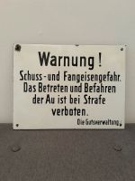 Emailschild Warnung ! Fangeisengefahr Emailleschild Schwerin - Weststadt Vorschau
